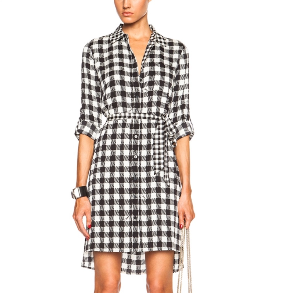 DVF ‘Prita’ Plaid T-Shirt Dress